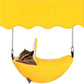 Hamster Hang House Hammock Banana Design Small Animal Cotton Cage Sleeping Nest for Small Pet Bed Small Hamster Toy Cage Swing