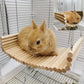 Hamster Wooden Hammock Summer Pet Swing Sleep Bed Small Pets Toy Pet Hanging Hammock for Pet Hedgehog Squirrel Guinea Pig Rabbit