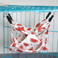 햄스터 Pet Hammock Cotton Hamster Mouse Hanging Bed Small Pet Hamster Rabbit Double Layer Warm Sleep Nests Hanging Hammock Supplies