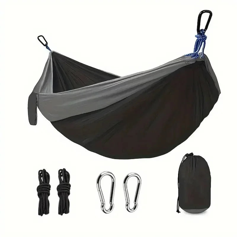 Double Portable Hammock for Camping Lightweight Nylon Parachute Hammock for Backpacking Travel Beach Backyard Patio Hiking