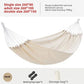 Single portable outdoor camping canvas hammock, nylon color matching hammock, high-strength parachute cloth hammock