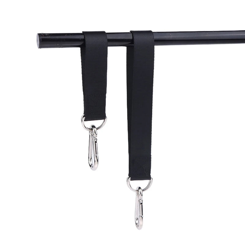 Premium 2-Set Hammock Swing Hanging Belt with Durable Steel Alloy Hooks for Outdoor Activities