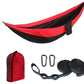 Single Person Portable Outdoor Camping Hammock With Nylon Color Matching Hammock High Strength Parachute Fabric Hanging Bed