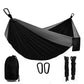 [Portable Hammock] Lightweight Double and Single Portable Hammock | Nylon Parachute Hammock with 2 Tree Straps