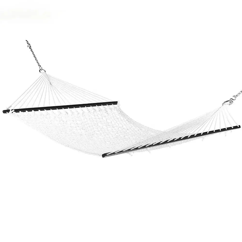 Solid Outdoor Wood Canvas Hammock For Garden Patio Leisure Balcony Home Cradle Hanging Basket-for Outdoor Furniture