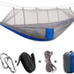 2 Person Camping Garden Hammock With Mosquito Net Outdoor Furniture Bed Strength Parachute Fabric Sleep Swing Portable Hanging