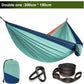 Camping hammocks with double and single portable hammocks with straps lightweight nylon parachute hammocks suitable for outdoor