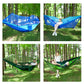 290*140 Hammock with Anti-mosquito Outdoor Double Nylon Parachute Cloth Camping Mosquito Net Quick Open Hammock Control Hammock