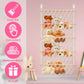 Stuffed Toy Storage Hammock 4-Layer Large Capacity Stuffed Storage Mesh Holder Hand-Woven Cotton Rope Hanging Organizer Washable