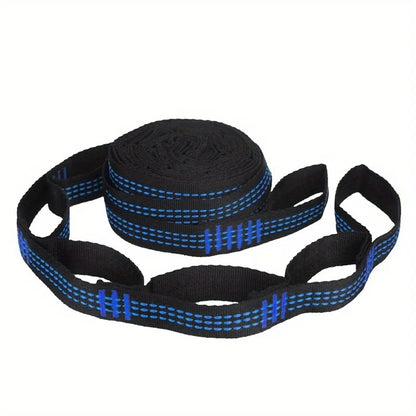 2pcs Hammock Straps, Special Reinforced Polyester Straps, 5 Ring High Load-Bearing Barbed Hammock Straps For Outdoor Camping