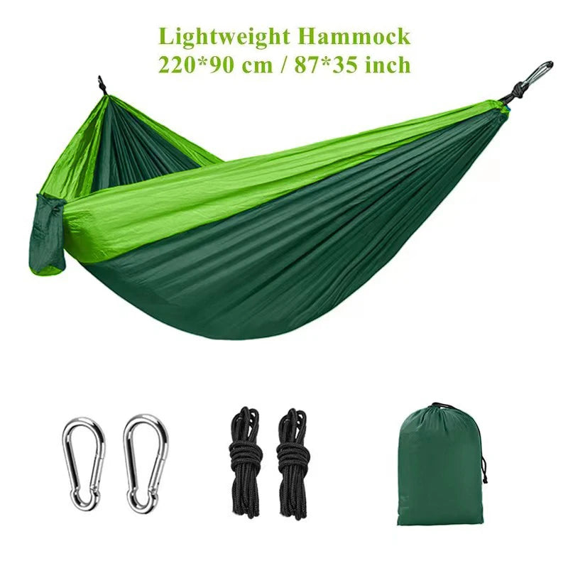 Lightweight and Portable Camping Hammock with Storage Bag and Tree Rope Suitable for Hiking Beach Backpacking Outdoor Leisure
