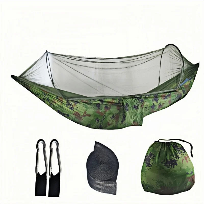 Camping Hammock with Mosquito Net Hammock Mosquito Proof Portable Swing Travel Hike Sleeping Hanging Sturdy and Stable Bed Net