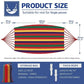 1pc Outdoor Canvas Hammock Camping Swing Hammock with Tree Ropes Load-bearing Up to 200kg Perfect for Garden Patio Backyard