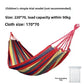 Single portable outdoor camping canvas hammock, nylon color matching hammock, high-strength parachute cloth hammock