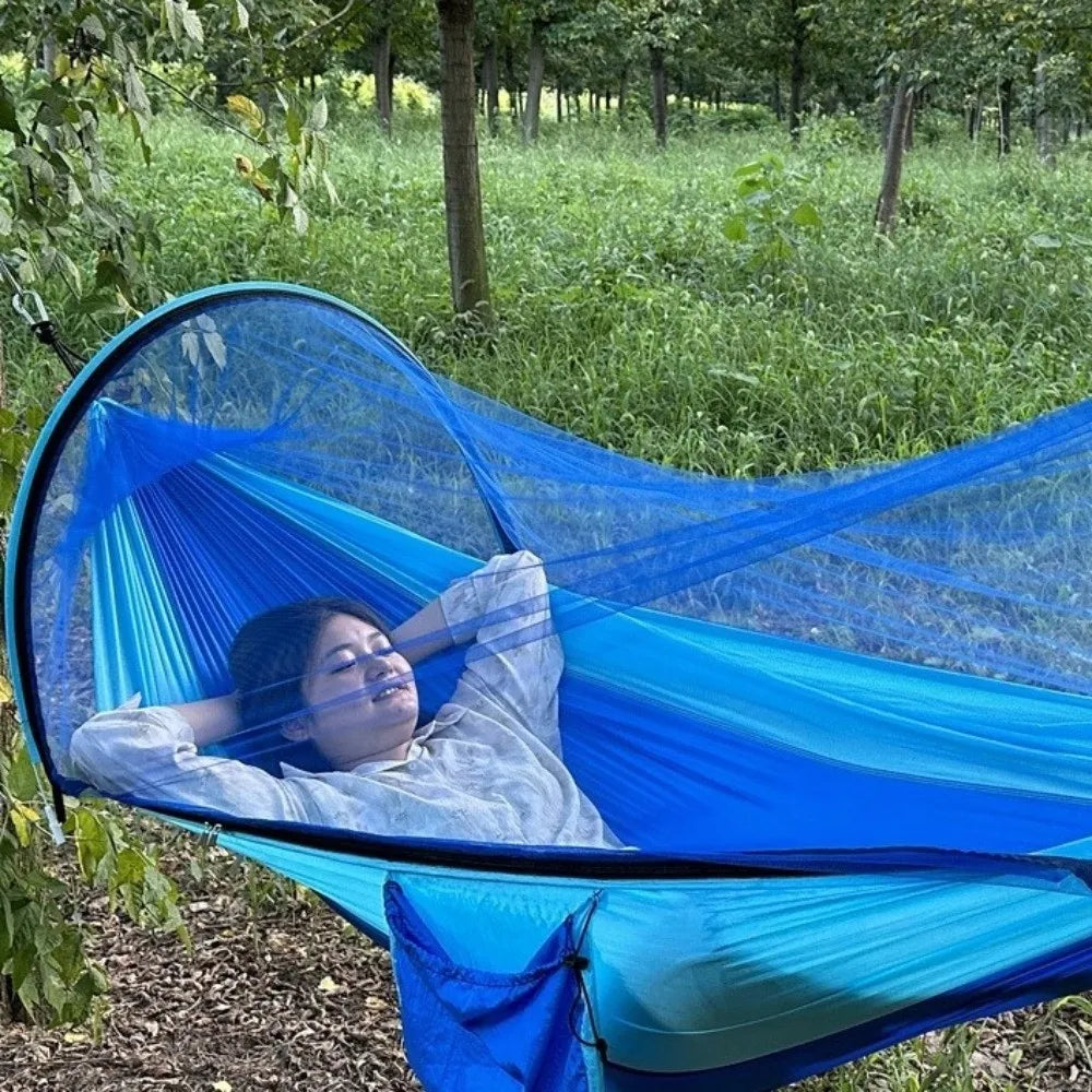 Anti-Mosquito Mosquito Net Hammock Breathable Ultra-Light Portable Hammock Swing Design Anti-Rollover Camping Hammock