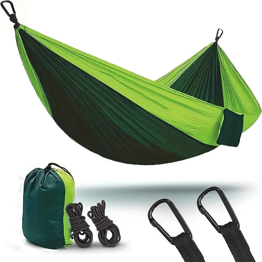 Double Portable Hammock for Camping Lightweight Nylon Parachute Hammock for Backpacking Travel Beach Backyard Patio Hiking
