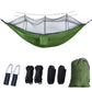 Lightweight Portable Outdoor Camping Hammock with Mosquito Net High Strength Parachute Fabric Hanging Bed Hunting Sleeping Swing