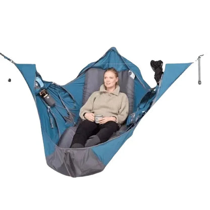 Yard Hammock Outdoor Swing Camping Hammock Survival Sleeping Bag with Mosquito Anti-Mosquito Anti-Insect Portable Hammocks