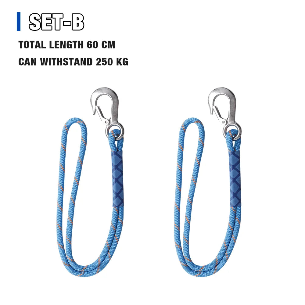 60 cm Swing Hanging Rope, Professional Stainless Steel Hook And Loop, Home Hammock Hanging Rope Tool, Safe Load-bearing 250kg