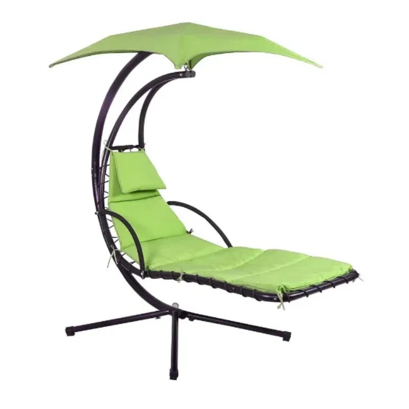 Modern Camping Hammock Metal Frame Stand Garden Bedroom Living Room Patio Park Outdoor Furniture Canvas Cotton Outdoor Usage