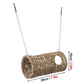 Grass Hammock Play Tunnel Hanging Bed House For Pet Rat Hamster Pet Bird Nest House Bed Parrot Seagrass Rattan Houses-AT64