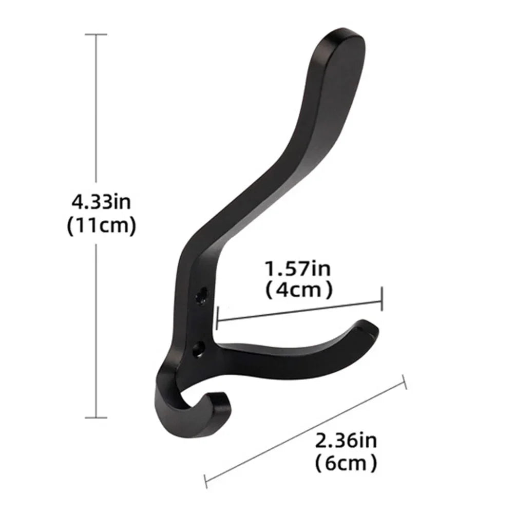 Wall Hook Towel Hanger Clothes Coat Hook Bedroom Robe Hook Livingroom Bathroom Kitchen Hanging Bag Key Hat Metal Hooks