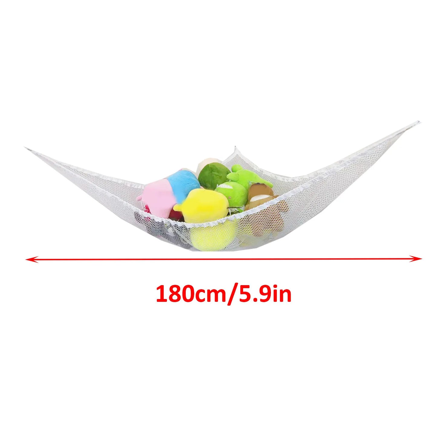 Large Toy Hammock Mesh Kids Bedroom Storage Nursery Teddy Bear Net Child Organizer Stuffed Towels Tidy Soft Storage Organizer