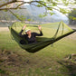Double Person Camping Hammock with Mosquito Net Portable Outdoor Hanging Sleeping Hammock Hanging Bed Swing Outdoor Furniture