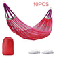 Hickened Rope Hammock Garden Outdoor Mesh Hammock Portable Simple Hammock Hanging Bed Double Outdoor Hammock with Bag