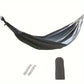 Single portable outdoor camping canvas hammock, nylon color matching hammock, high-strength parachute cloth hammock