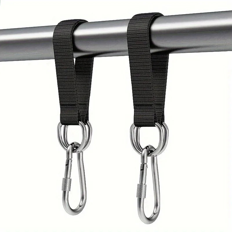 2pcs Hammock hanging strap reinforced hanging strap swing hook fitness trainer indoor and outdoor camping accessories