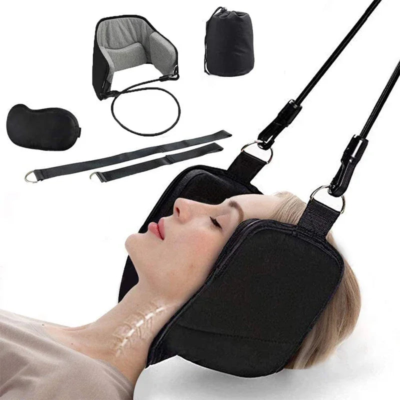 Hammock With Stand For Neck Traction Massager Cervicales Stretcher To Reduce Neck Pain Relief Relaxation With Free Eye Mask