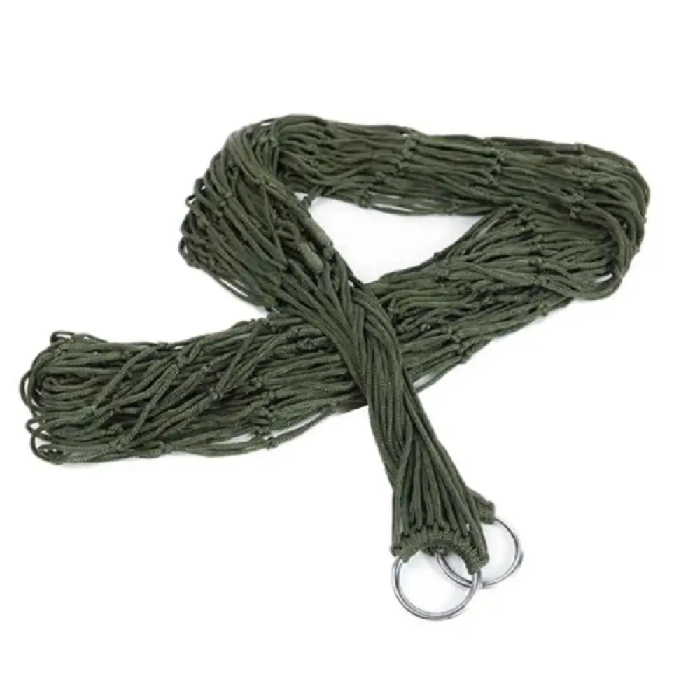 Swing Hanging Bed With Rope Nylon Mesh Hammock Portable Fabric Camping Hammock Folding Ultralight Outdoor Sleeping Bed Travel
