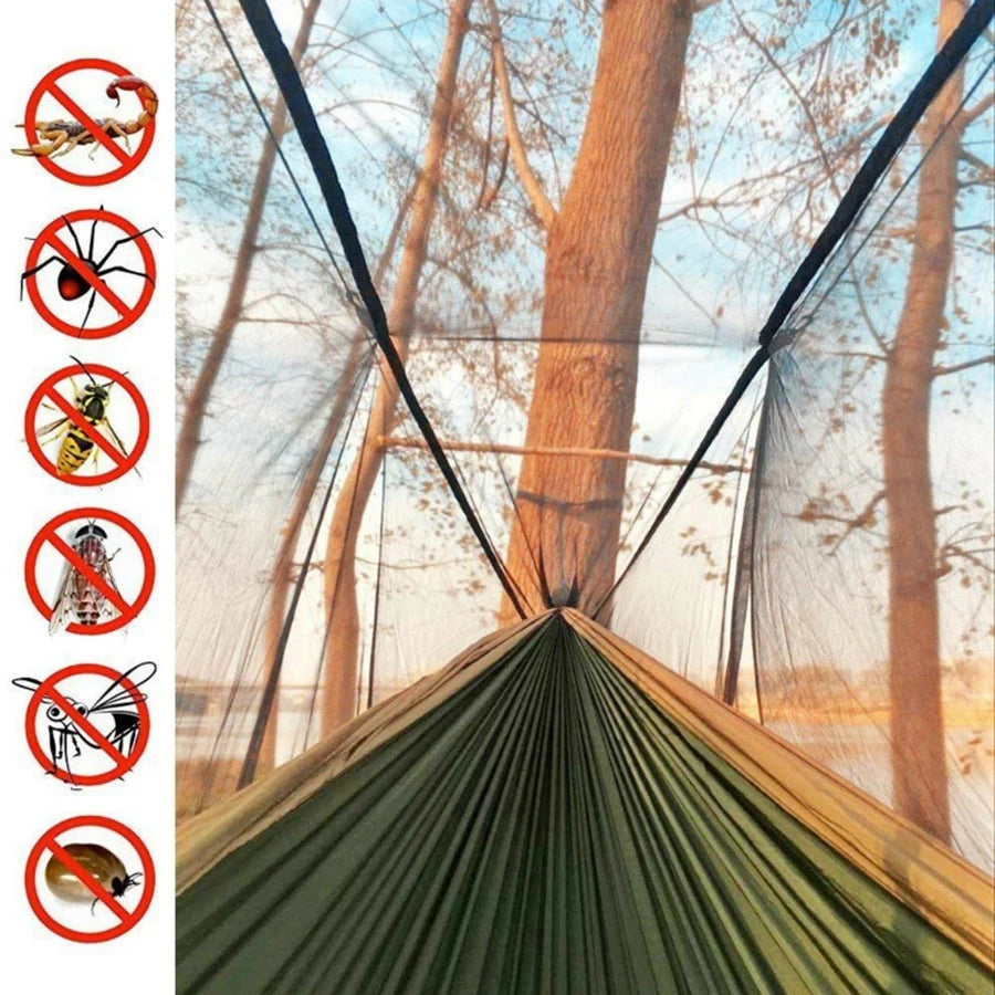 Camping Hammock with Mosquito Net Sleeping Tent Hammock Suitable Camping Hammock Outdoor Furniture for Garden for Camping Hiking
