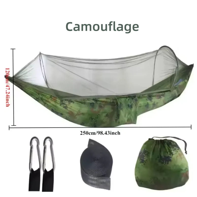 insect-proof camping hammock elastic and breathable garden leisure swing camping, travel hammocks can be used to play and rest