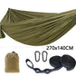 Single Person Portable Outdoor Camping Hammock With Nylon Color Matching Hammock High Strength Parachute Fabric Hanging Bed
