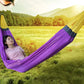 Portable Mesh Hammock Breathable Foldable Ice Silk Hanging Bed Anti-rollover With Storage Bag Outdoor Camping Swing Balcony