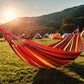 Outdoor canvas hammock / Outdoor/Indoor Rope Double-Hang Bed - Suitable for camping, leisure, beach, and beach relaxation use