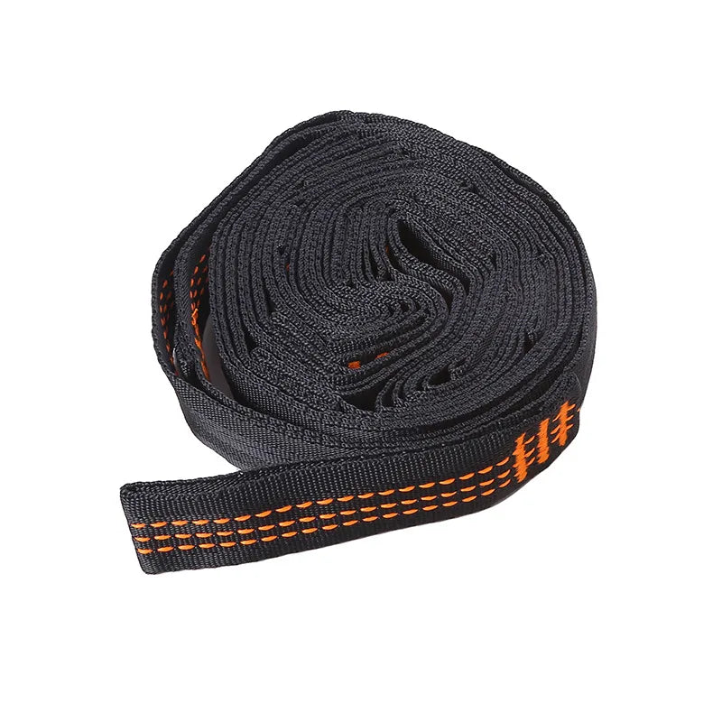 2/4Pcs High Bearing Capacity Hammock Straps 600lbs Breaking Strength Polyester Hammock Belt Rope 5 Ring Correias De Poliéster