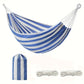 Single portable outdoor camping canvas hammock, nylon color matching hammock, high-strength parachute cloth hammock
