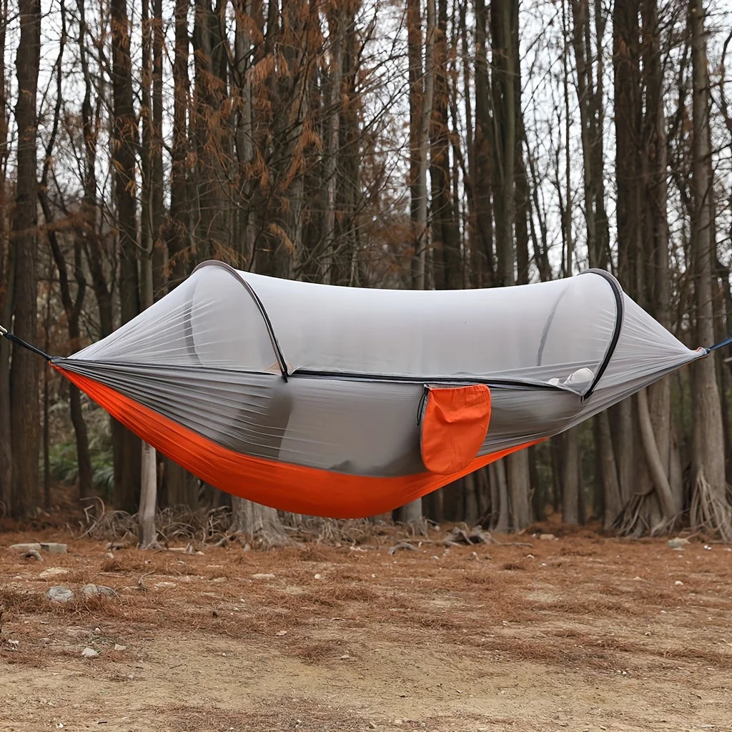 Mosquito Net Hammock Durable Camping Cot Up To 250kg Weight Capacity for Swing Options with Mosquito Net and Anti-Tipping Design