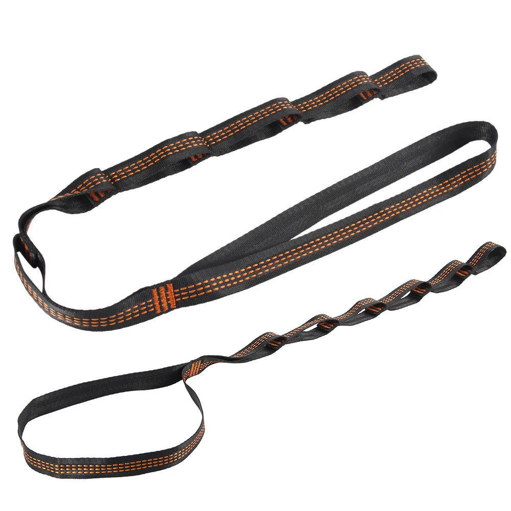 2/4Pcs Hammock Straps Special Reinforced Polyester Straps For Outdoor Camping Black Hammock Straps High Load-bearing Rope Strap