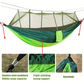 2 Person Hammock with Mosquito Net Portable Hanging High Strength Fabric Sleeping Swing Outdoor Camping Garden Furniture Bed