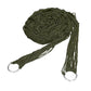 Nylon Rope Meshy Hammock for Outdoor Sleeping Net Bed with Rope Portable Camping Garden Beach Yard Travel Swing Hanging Bed