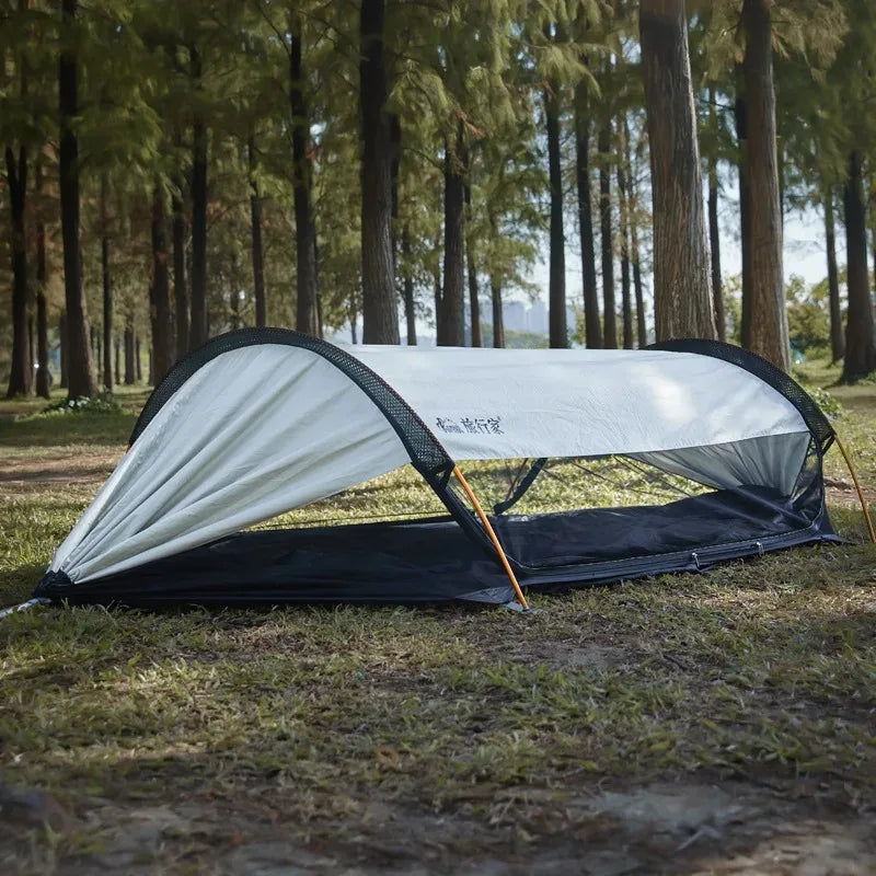 Travel Hammock, outdoor anti rollover, sun shading and anti mosquito, single or double person with mosquito ne