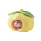 Cute Hanging Hamster Hammock Cartoon Fruit Shape Plush Hamster Sleeping Bag Soft Plush Hamster Cotton House Autumn