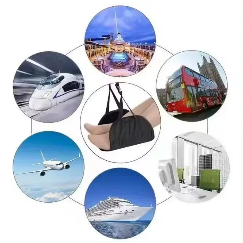 1/3PCS Travel Footrest Hammock Portable Leg Rest for Office Airplane and Train Comfortable Foot Strap Travel Essential