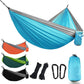 Camping Hammock Camping Accessories Gear for Outdoor Indoor with Tree Straps Nylon Lightweight Hammocks for Touring Hiking