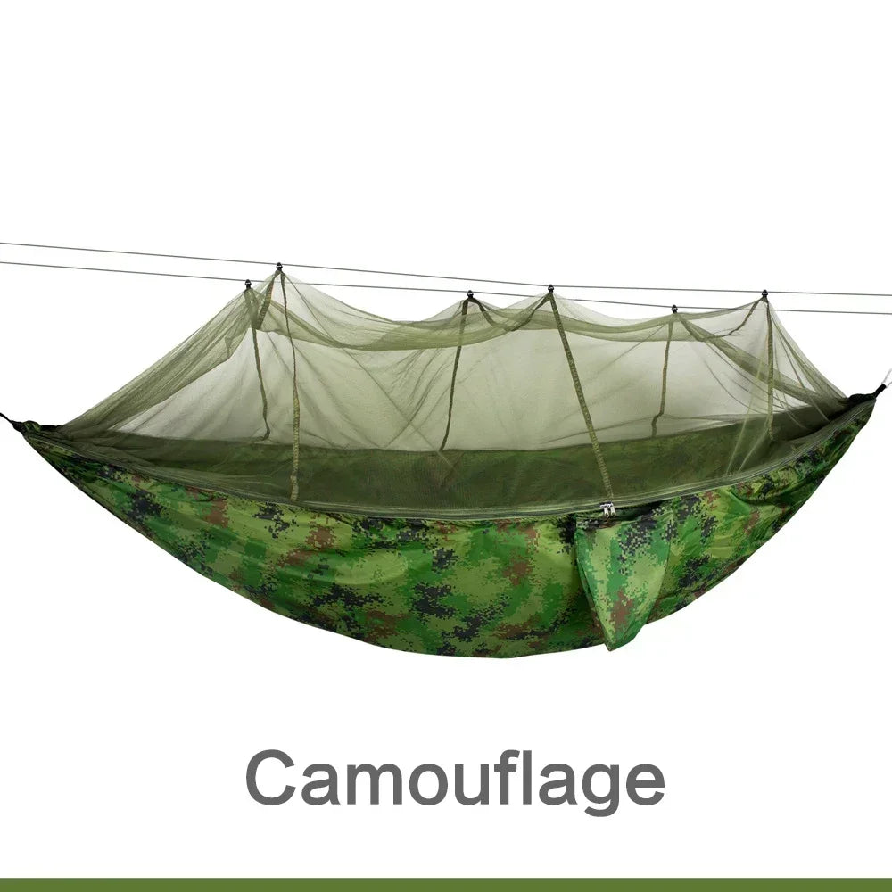Ultralight Parachute Hammock Hunting Mosquito Net Double Person Camping Leisure Hamak Drop-shipping Outdoor Furniture Hammock