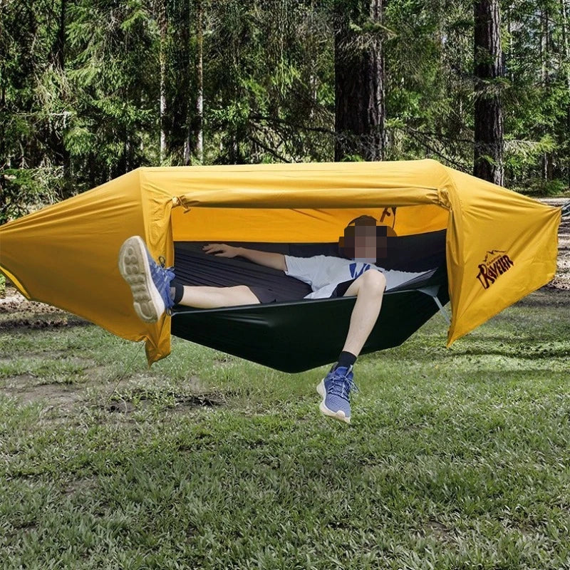 Multi-functional Mosquito Net Hammock Outdoor Camping Waterproof Mosquito-proof Single Hammock Professional Camping Equipment